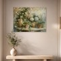 Florale Stillleben Leinwand oder Kunstdruck in sanften Pastelltönen