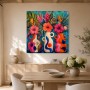 Tropische Blüten als Kunstwerk oder Luxus Wandbild