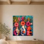 Tropische Blüten als Kunstwerk oder Luxus Wandbild