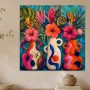 Tropische Blüten als Kunstwerk oder Luxus Wandbild