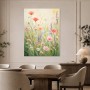 Blühende Wildblumen als Leinwand oder Poster für helle Wohnräume