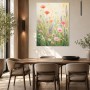 Blühende Wildblumen als Leinwand oder Poster für helle Wohnräume