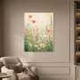 Blühende Wildblumen als Leinwand oder Poster für helle Wohnräume