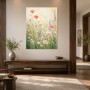 Blühende Wildblumen als Leinwand oder Poster für helle Wohnräume