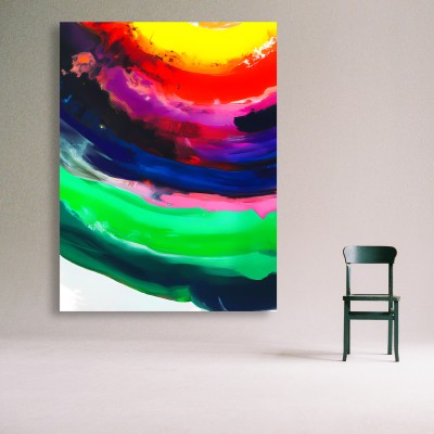 Abstrakte Farbenwelle