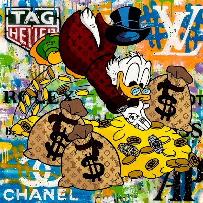 Dagobert Duck Geld Kunst