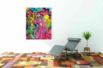 Panther Rosarot Kunst