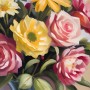 Stillleben Blumen Äpfel