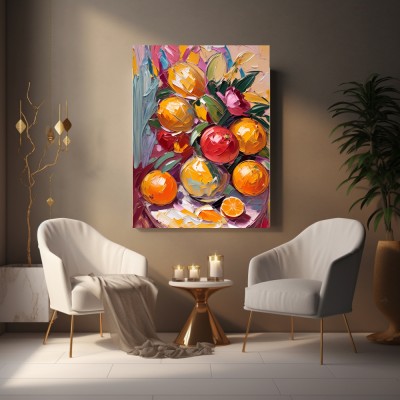 Orangenstrauß Stillleben