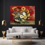 Sonnenblumen am Tisch Stillleben