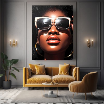 Frau mit Brille