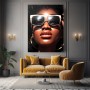 Frau mit Brille