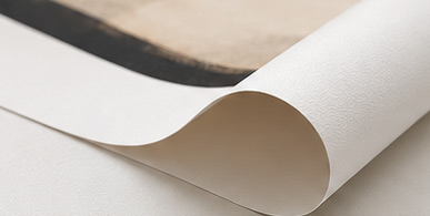 Detailaufnahme eines flexiblen Posters