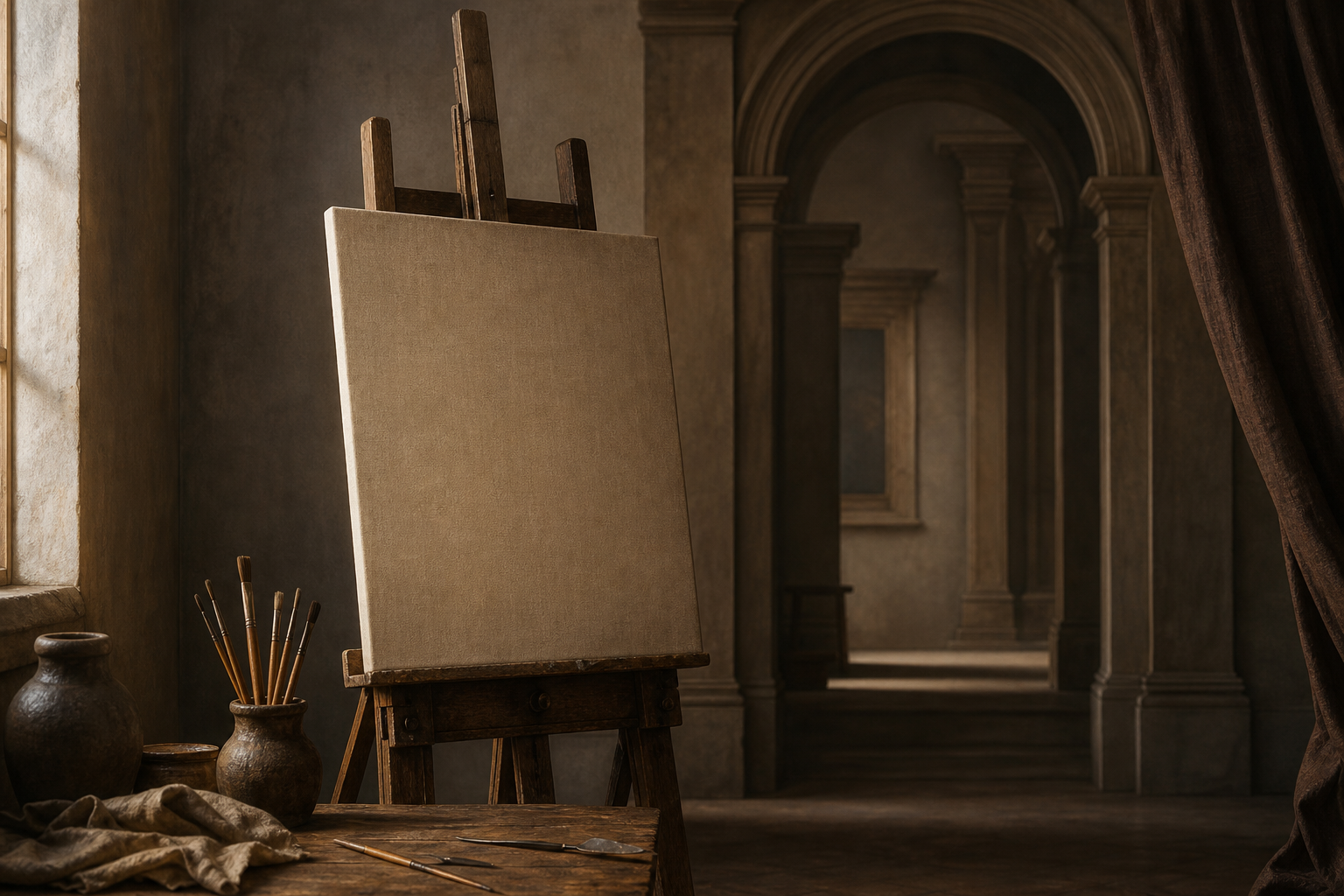 Neutrales, barock inspiriertes Titelbild zu Diego Velázquez und der Kunst des Sehens