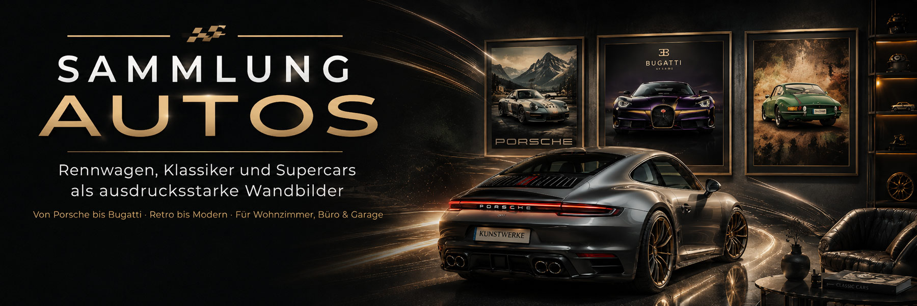 Auto Wandbilder, Sportwagen & Supercars