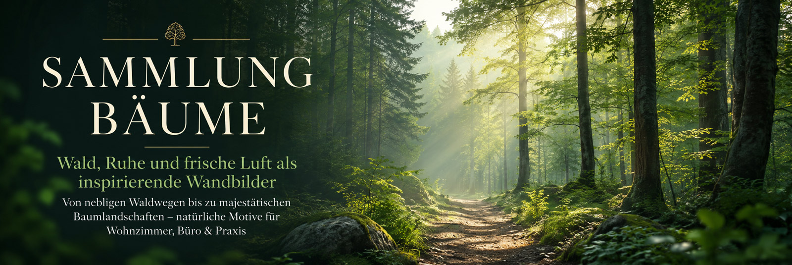 Bäume und Wald Wandbilder für Ruhe und natürliche Atmosphäre