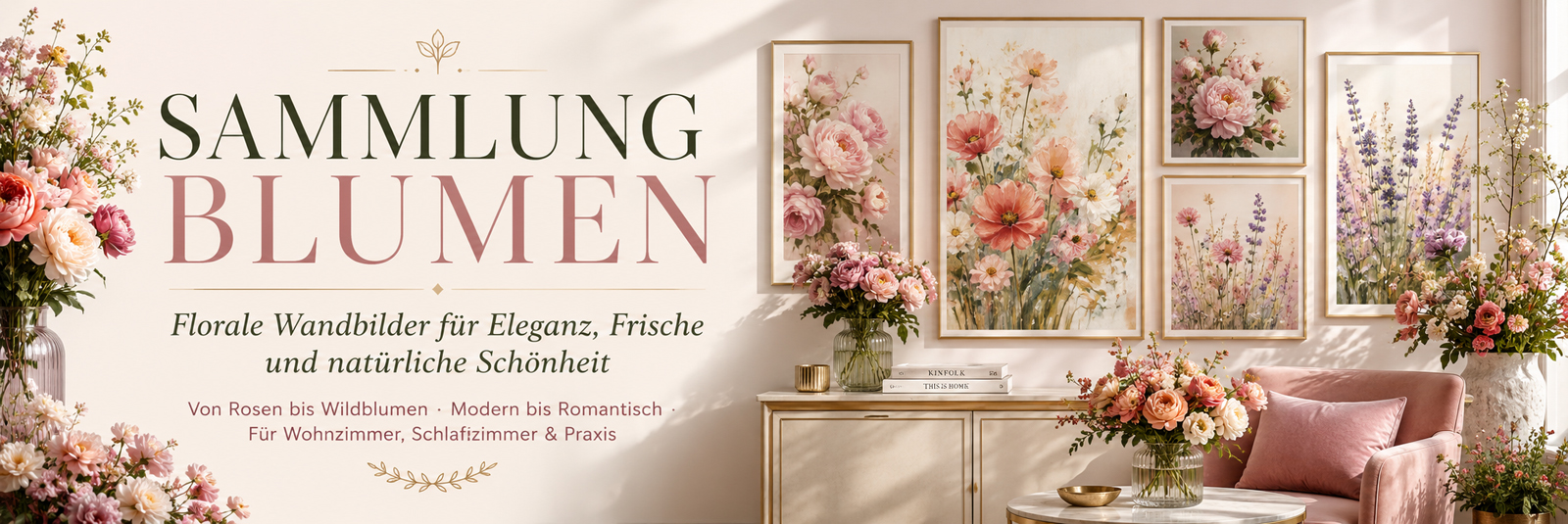 Blumen Wandbilder für Eleganz und natürliche Schönheit