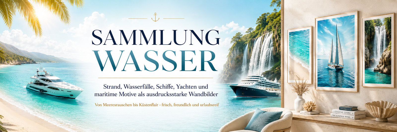 Wasserwelten – Maritime Wandbilder für Urlaub, Ruhe und Weite