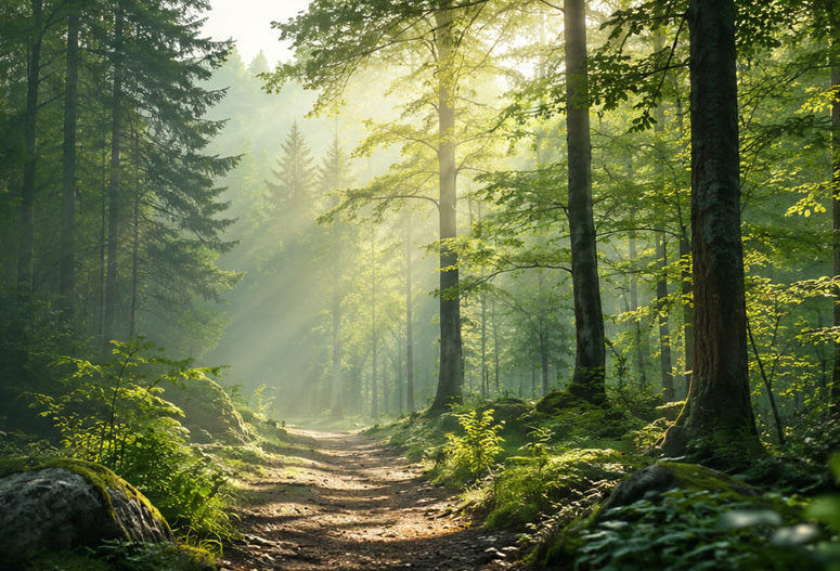 Bäume und Wald Wandbilder für Ruhe und natürliche Atmosphäre